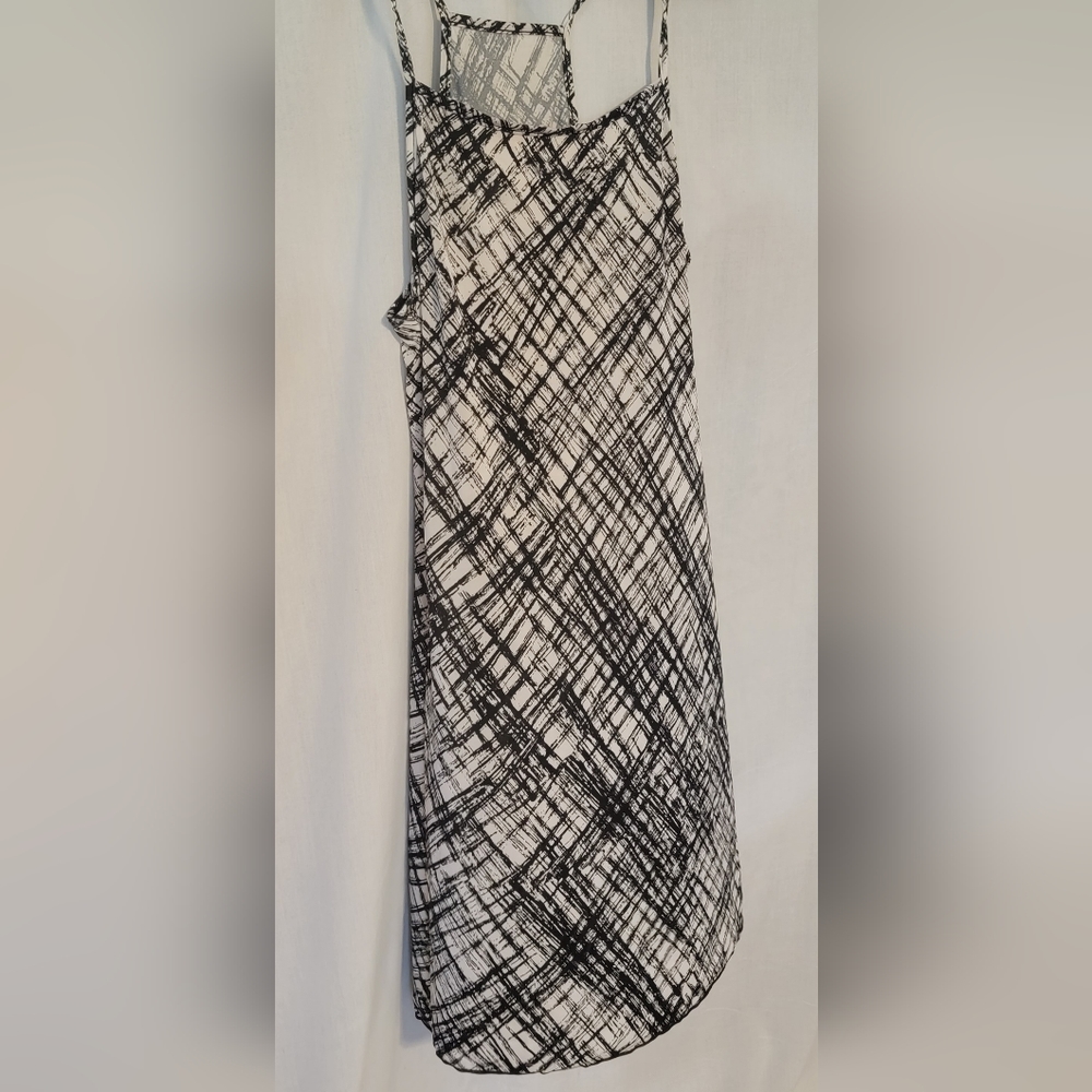 Black & White fit & flare Midi sundress